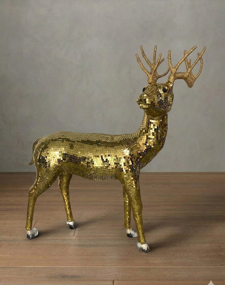Gold Mirror Reindeer Large, style SH-22-26